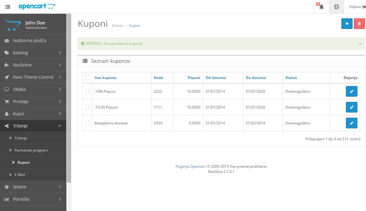 OpenCart izdelava spletnih trgovin - Enostavno pospeševanje prodaje